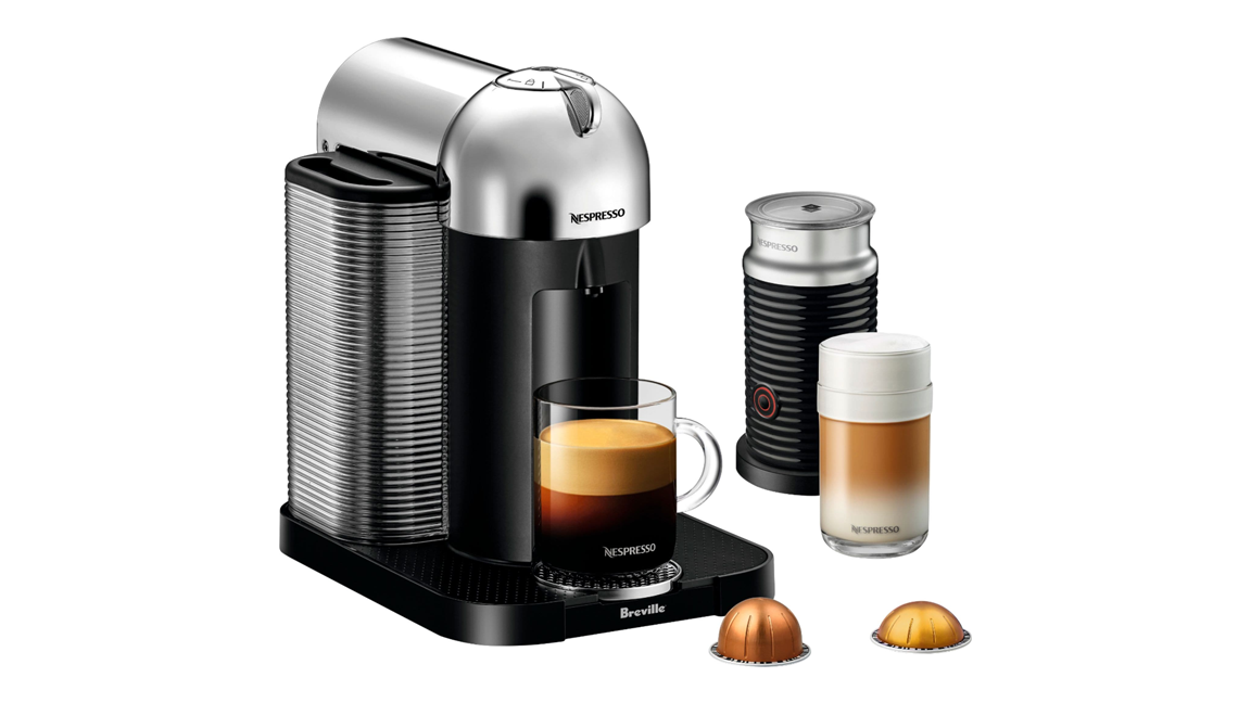 Nespresso Vertuo Chrome with Aeroccino from Breville (Amazon)